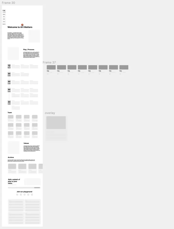 lofi mockups